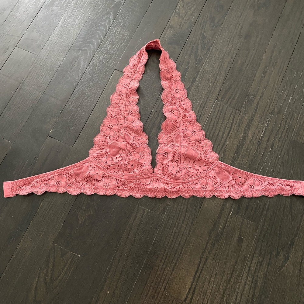 XS Free People Intimates Rose Pink Lace Bralette
